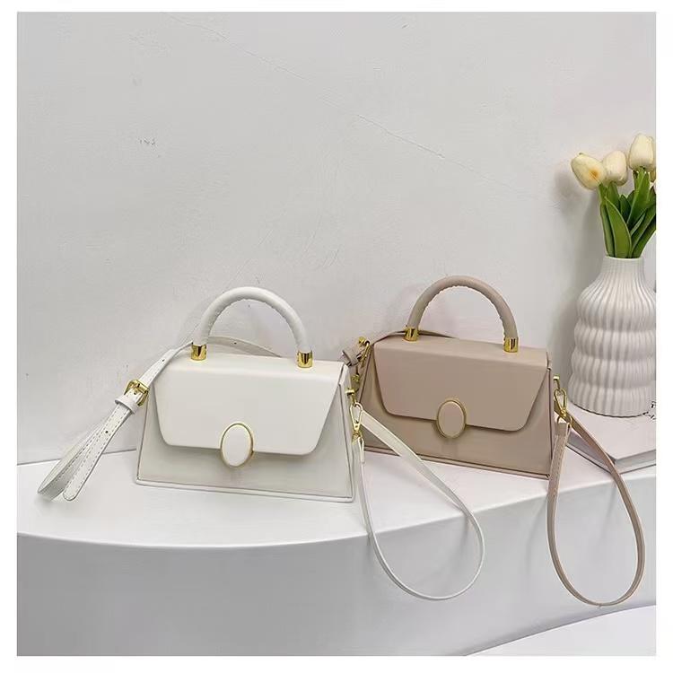 Elegant Oval-Buckle Mini Handbag Collection