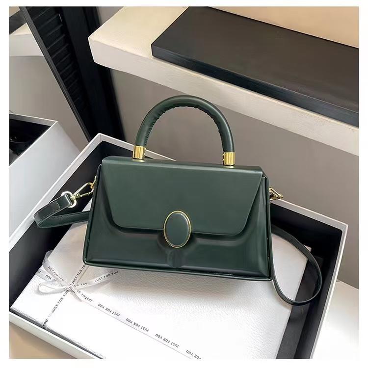 Elegant Oval-Buckle Mini Handbag Collection