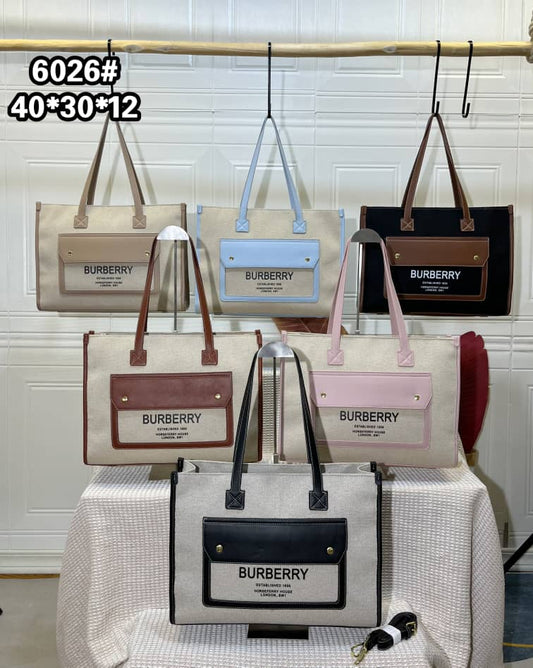Burberry Horseferry Canvas Tote