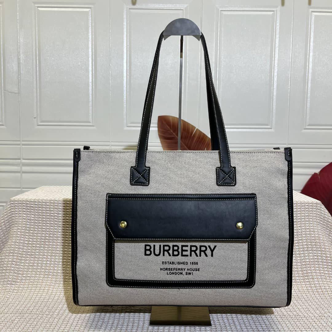 Burberry Horseferry Canvas Tote