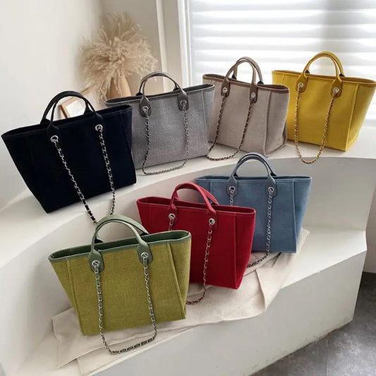 Canvas Chic Tote Bag