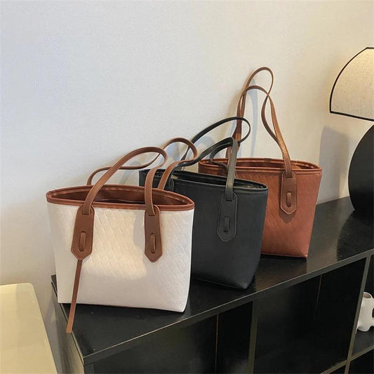 Everyday Classic Quilted Tote Bag