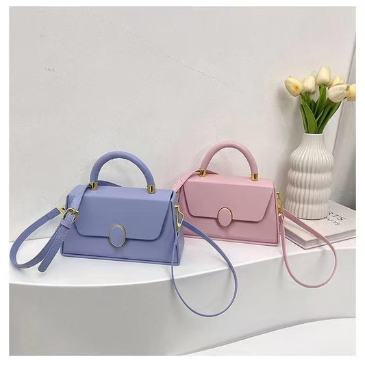 Elegant Oval-Buckle Mini Handbag Collection